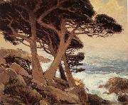 Edgar Payne Sentinels of the Coast,Monterey oil painting